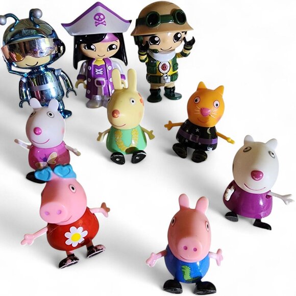 Peppa Pig Figures Lot 20pc Character Bundle Collectible Set Toys + 3 Ryans World - Picture 5 of 8